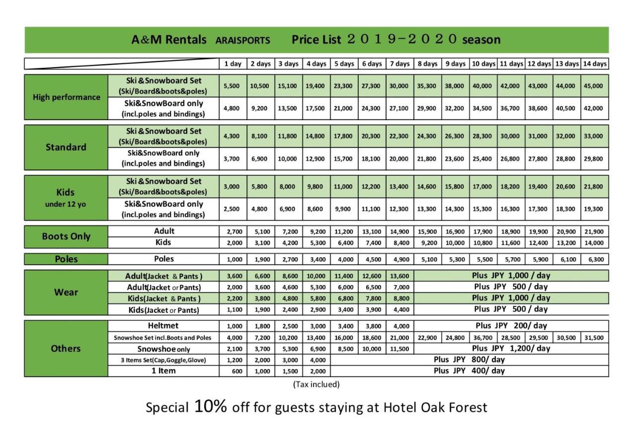 Hotel Oak Forest Hakuba Luaran gambar